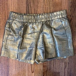 Gold J.Crew Shorts